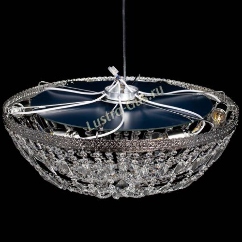 Люстра Милан Купол с пластинками №6 в Ижевске Гусь Хрустальный