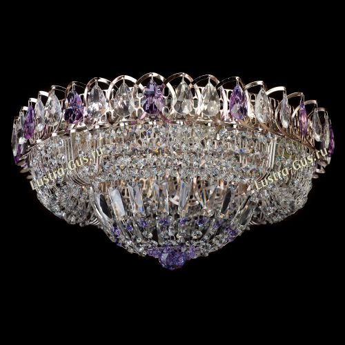 Люстра Кольцо Классика фиолетовая в Ижевске Гусь Хрустальный