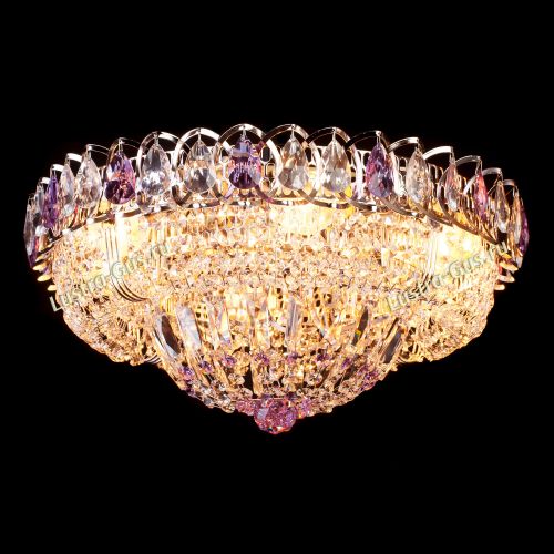 Люстра Кольцо Классика фиолетовая в Ижевске Гусь Хрустальный