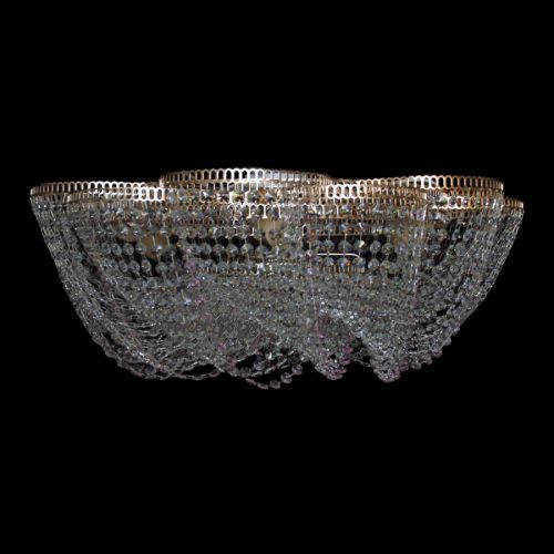 Люстра Лотос Елена розовая в Ижевске Гусь Хрустальный