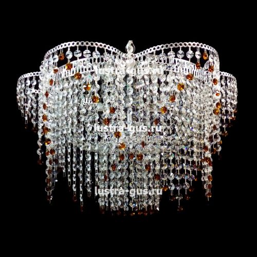 Люстра Ромашка №2 цветная в Ижевске Гусь Хрустальный