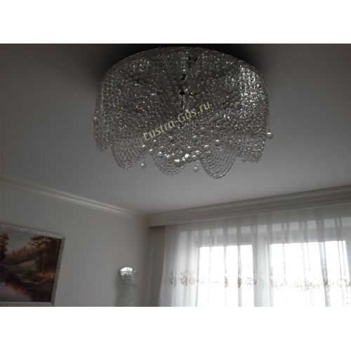 Люстра Виктория шар большая в Ижевске Гусь Хрустальный