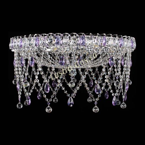 Люстра Паутинка фиолетовая в Ижевске Гусь Хрустальный