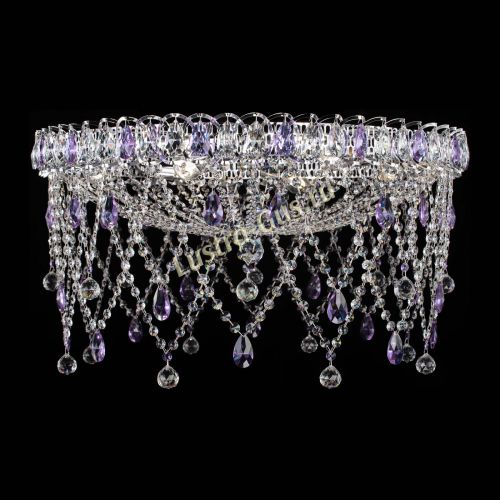 Люстра Паутинка фиолетовая в Ижевске Гусь Хрустальный