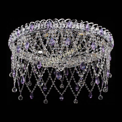 Люстра Паутинка фиолетовая в Ижевске Гусь Хрустальный