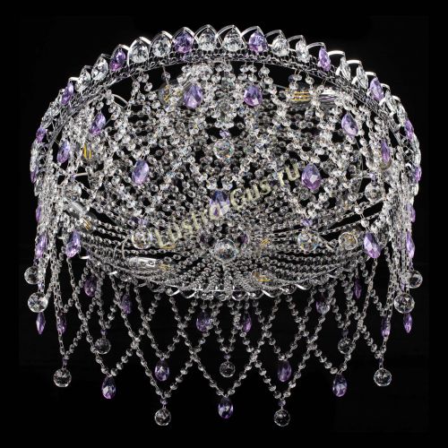 Люстра Паутинка фиолетовая в Ижевске Гусь Хрустальный