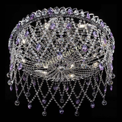 Люстра Паутинка фиолетовая в Ижевске Гусь Хрустальный