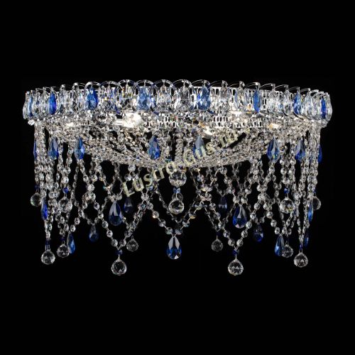 Люстра Паутинка синяя в Ижевске Гусь Хрустальный