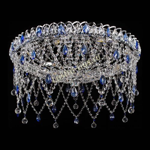 Люстра Паутинка синяя в Ижевске Гусь Хрустальный