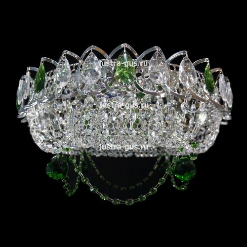 Люстра Кольцо Ожерелье Шар цветная в Ижевске Гусь Хрустальный