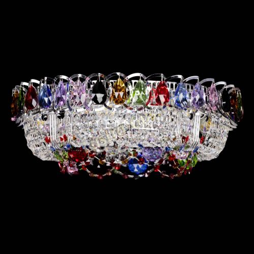 Люстра Снежинка разноцветная в Ижевске Гусь Хрустальный