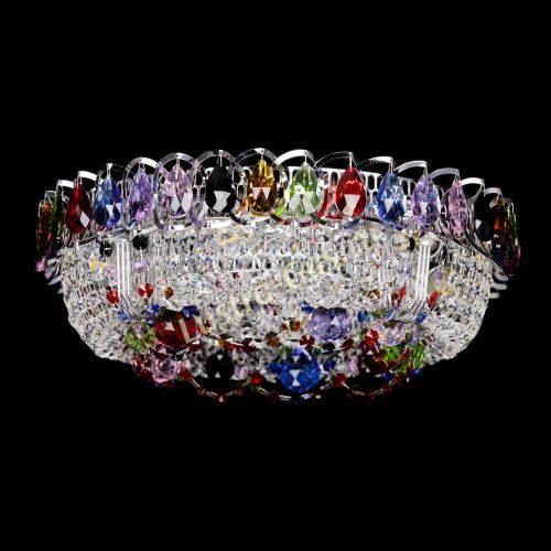 Люстра Снежинка разноцветная в Ижевске Гусь Хрустальный