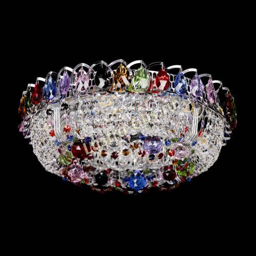 Люстра Снежинка разноцветная в Ижевске Гусь Хрустальный