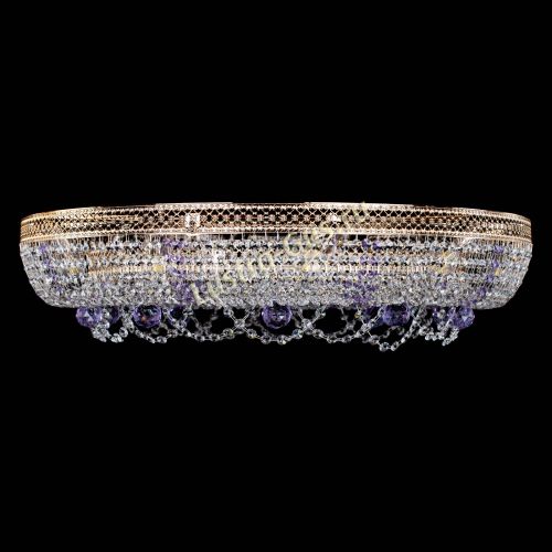 Люстра Снежинка Венеция №10 фиолетовая в Ижевске Гусь Хрустальный