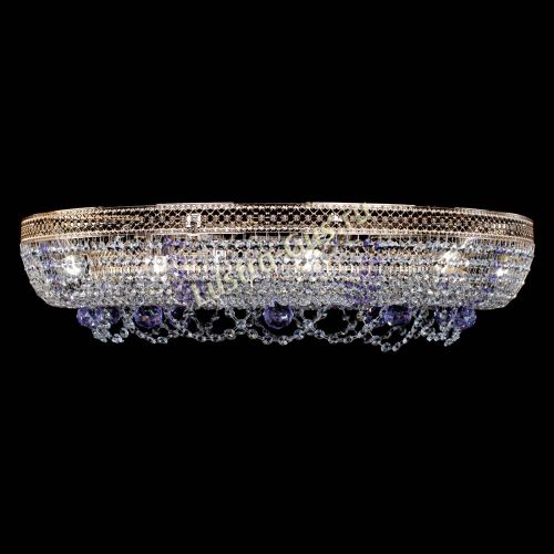 Люстра Снежинка Венеция №10 фиолетовая в Ижевске Гусь Хрустальный