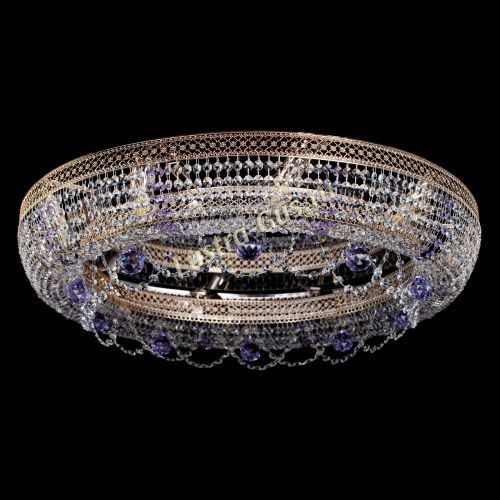 Люстра Снежинка Венеция №10 фиолетовая в Ижевске Гусь Хрустальный