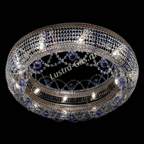 Люстра Снежинка Венеция №10 фиолетовая в Ижевске Гусь Хрустальный