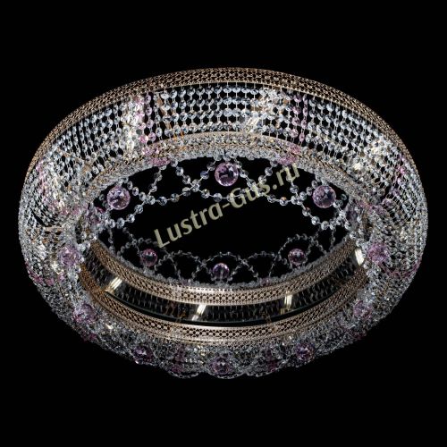 Люстра Снежинка Венеция №10 розовая в Ижевске Гусь Хрустальный