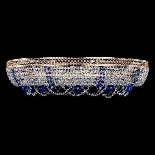 Люстра Снежинка Венеция №10 синяя в Ижевске Гусь Хрустальный