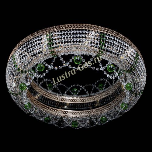 Люстра Снежинка Венеция №10 зеленая в Ижевске Гусь Хрустальный