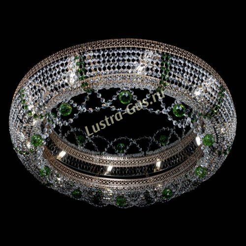 Люстра Снежинка Венеция №10 зеленая в Ижевске Гусь Хрустальный