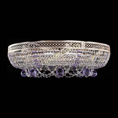 Люстра Снежинка Венеция №8 фиолетовая в Ижевске Гусь Хрустальный