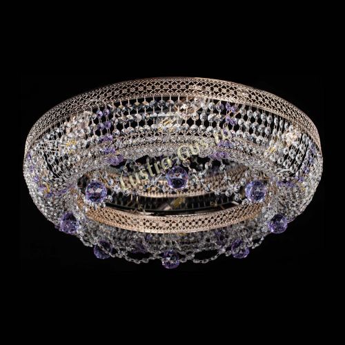 Люстра Снежинка Венеция №8 фиолетовая в Ижевске Гусь Хрустальный