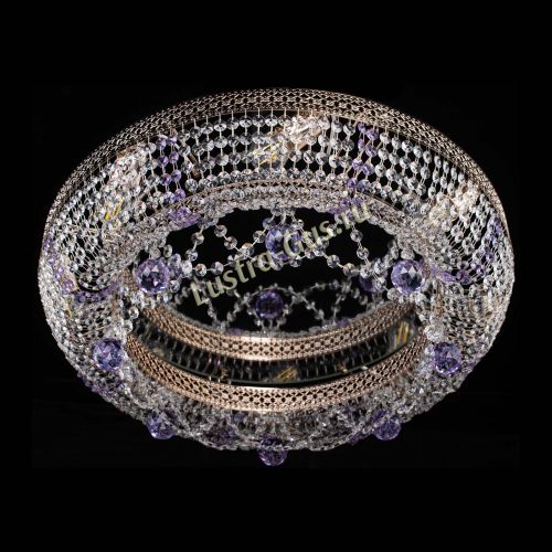 Люстра Снежинка Венеция №8 фиолетовая в Ижевске Гусь Хрустальный