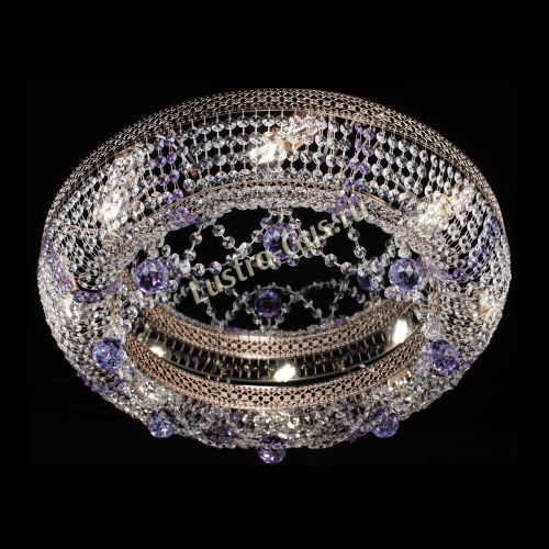 Люстра Снежинка Венеция №8 фиолетовая в Ижевске Гусь Хрустальный