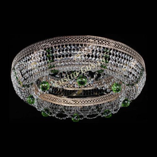 Люстра Снежинка Венеция №8 зеленая в Ижевске Гусь Хрустальный