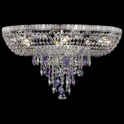 Люстра Токката Пирамида журавлик фиолетовая в Ижевске Гусь Хрустальный