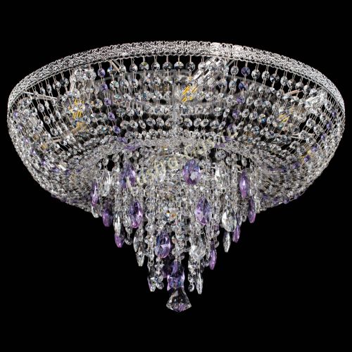 Люстра Токката Пирамида журавлик фиолетовая в Ижевске Гусь Хрустальный
