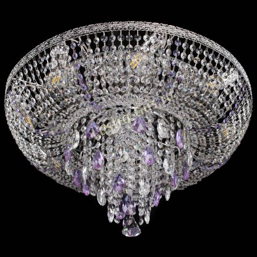 Люстра Токката Пирамида журавлик фиолетовая в Ижевске Гусь Хрустальный