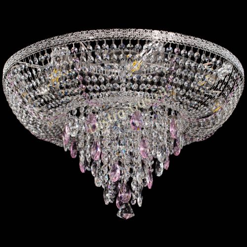 Люстра Токката Пирамида журавлик розовая в Ижевске Гусь Хрустальный