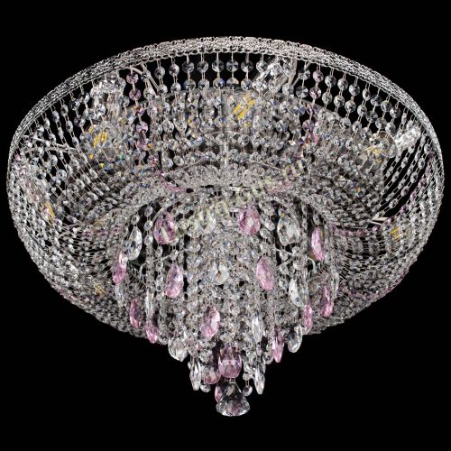 Люстра Токката Пирамида журавлик розовая в Ижевске Гусь Хрустальный