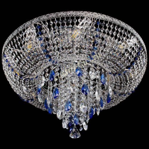 Люстра Токката Пирамида журавлик синяя в Ижевске Гусь Хрустальный