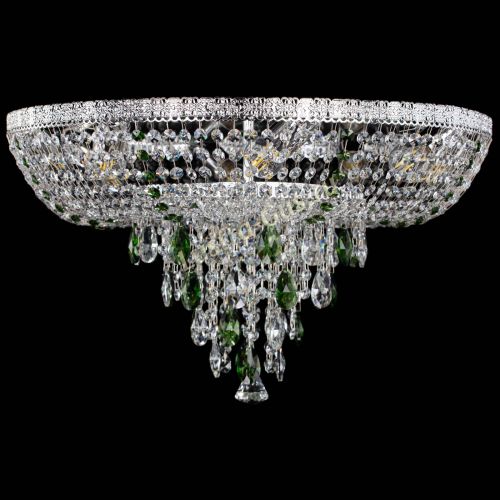 Люстра Токката Пирамида журавлик зеленая в Ижевске Гусь Хрустальный