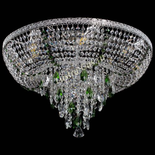 Люстра Токката Пирамида журавлик зеленая в Ижевске Гусь Хрустальный