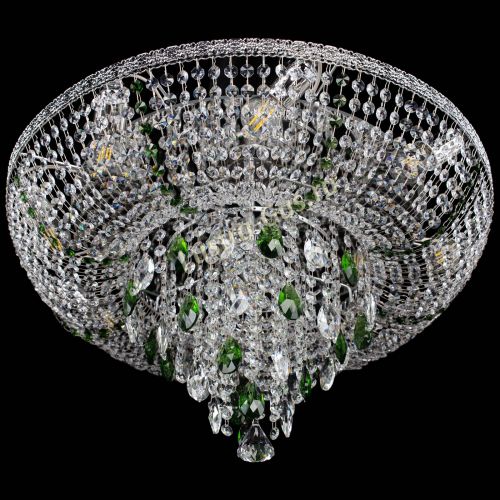 Люстра Токката Пирамида журавлик зеленая в Ижевске Гусь Хрустальный