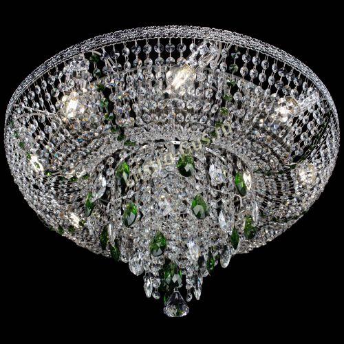 Люстра Токката Пирамида журавлик зеленая в Ижевске Гусь Хрустальный