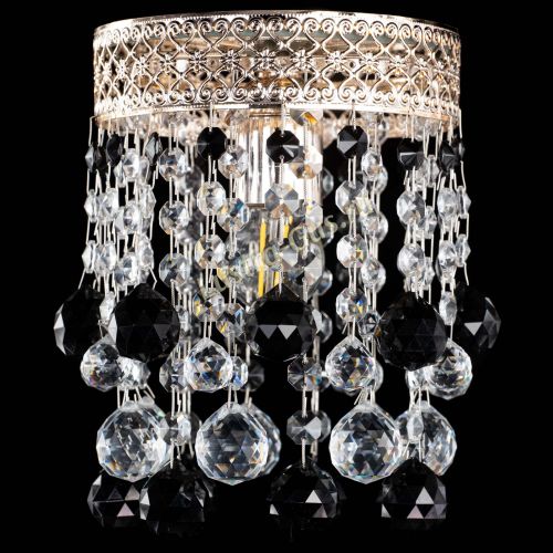 Люстра Венеция №1 шар черная в Ижевске Гусь Хрустальный