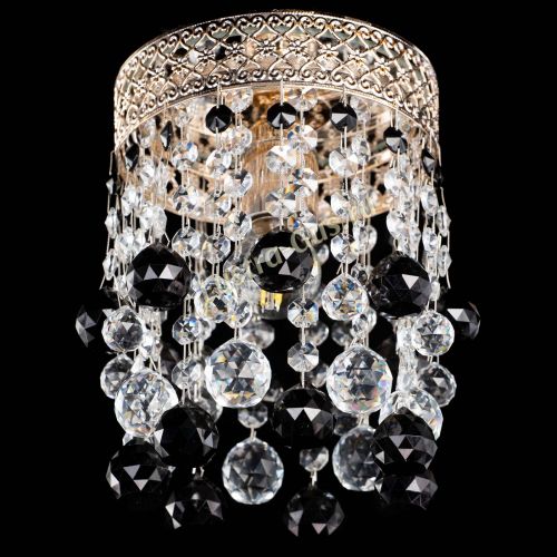 Люстра Венеция №1 шар черная в Ижевске Гусь Хрустальный