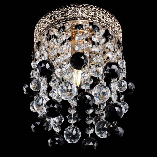 Люстра Венеция №1 шар черная в Ижевске Гусь Хрустальный