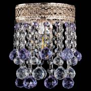 Люстра Венеция №1 шар фиолетовая