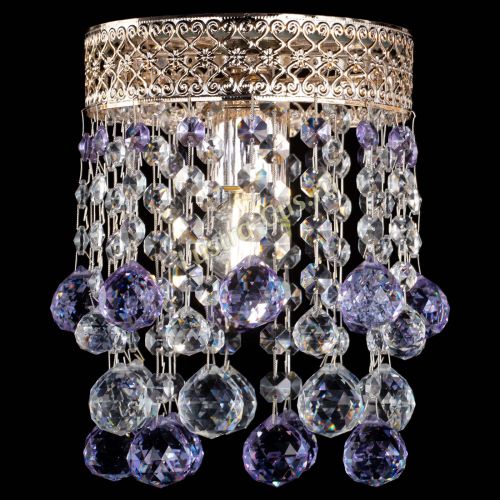 Люстра Венеция №1 шар фиолетовая в Ижевске Гусь Хрустальный