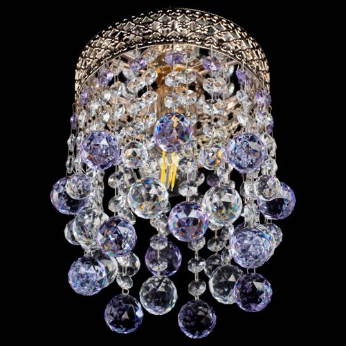 Люстра Венеция №1 шар фиолетовая в Ижевске Гусь Хрустальный