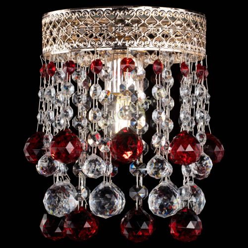 Люстра Венеция №1 шар красная в Ижевске Гусь Хрустальный