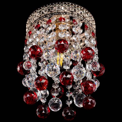 Люстра Венеция №1 шар красная в Ижевске Гусь Хрустальный