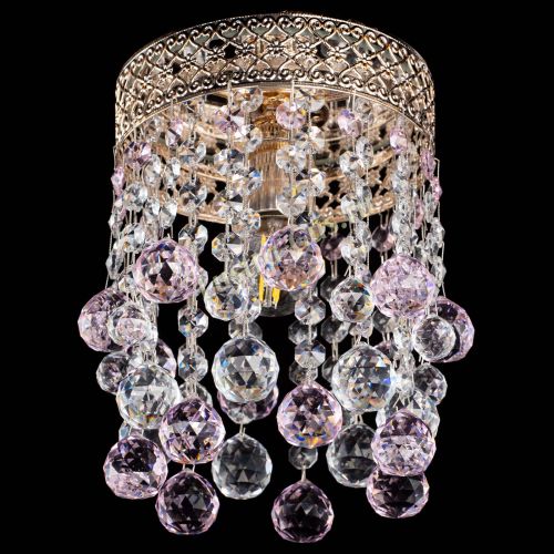Люстра Венеция №1 шар розовая в Ижевске Гусь Хрустальный