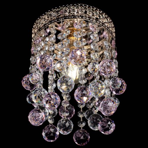 Люстра Венеция №1 шар розовая в Ижевске Гусь Хрустальный